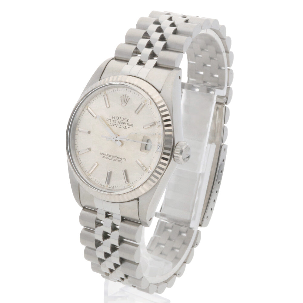 ロレックス デイトジャスト オイスターパーペチュアル 腕時計 ステンレススチール 16014 自動巻き メンズ 1年保証 ROLEX 【中古】