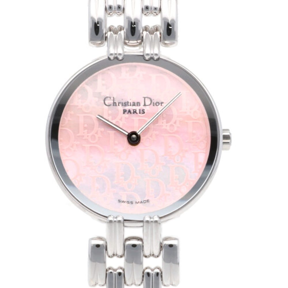 クリスチャンディオール Christian Dior バギラ ピンクトロッター 腕時計 ステンレススチール D44-120 レディース 中古
