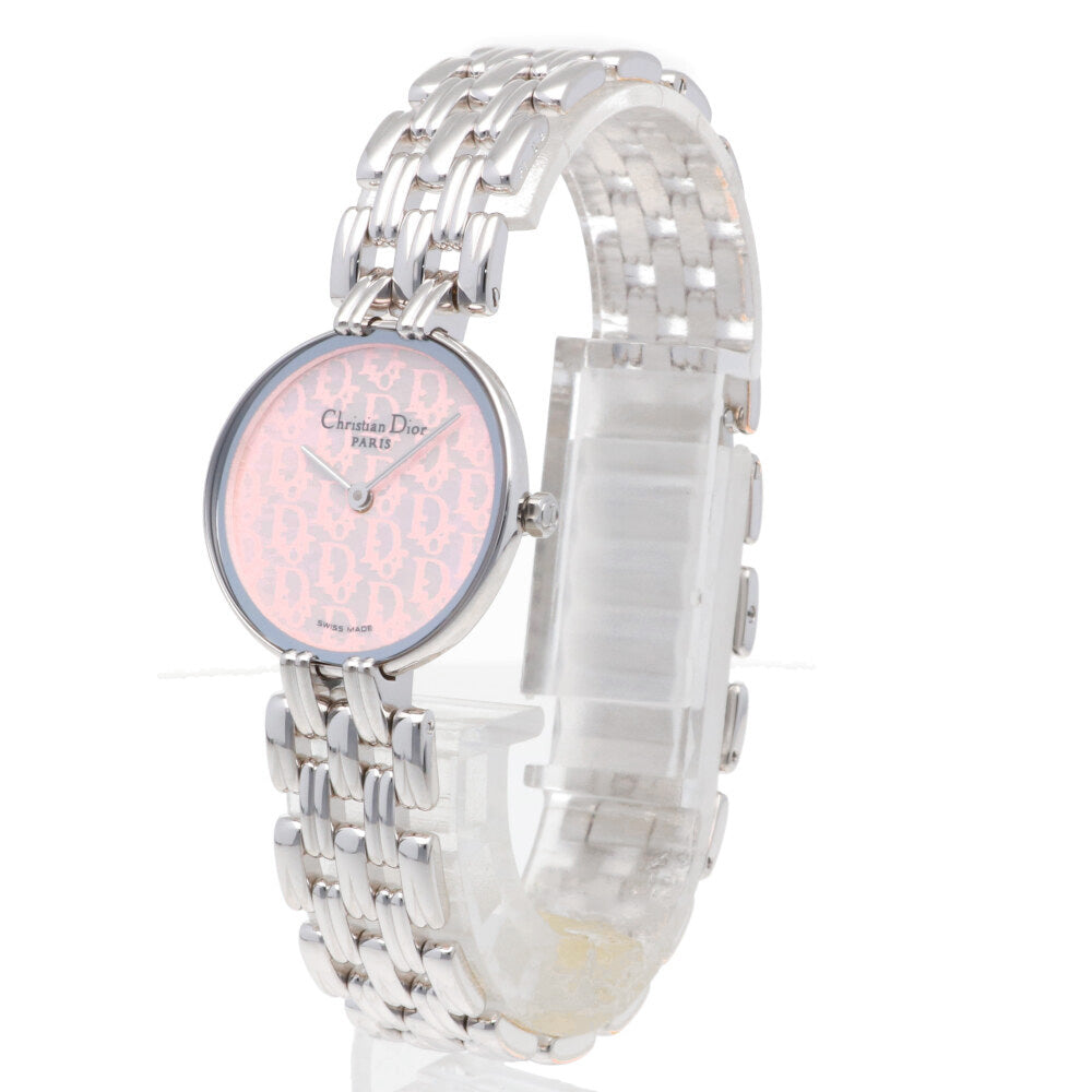 クリスチャンディオール Christian Dior バギラ ピンクトロッター 腕時計 ステンレススチール D44-120 レディース 中古