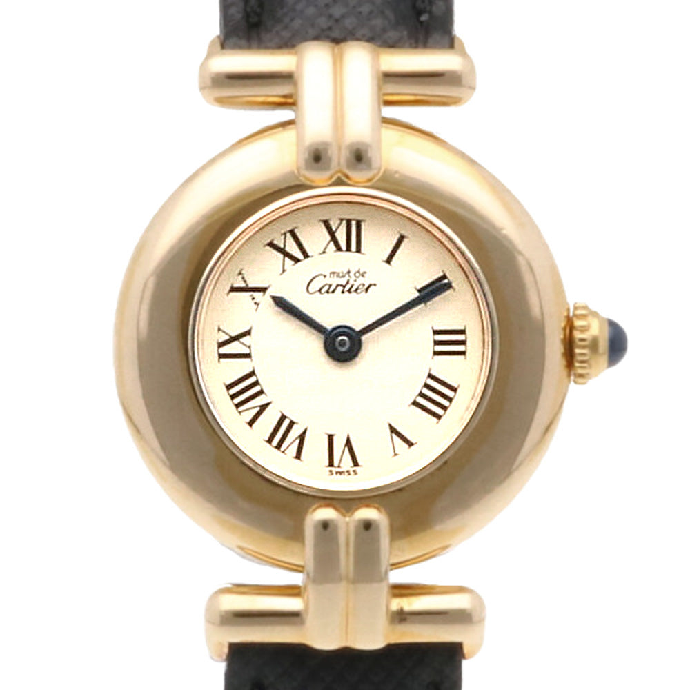 カルティエ Cartier マストコリゼヴェルメイユ 590002 GP/SS クオーツ レディース 腕時計