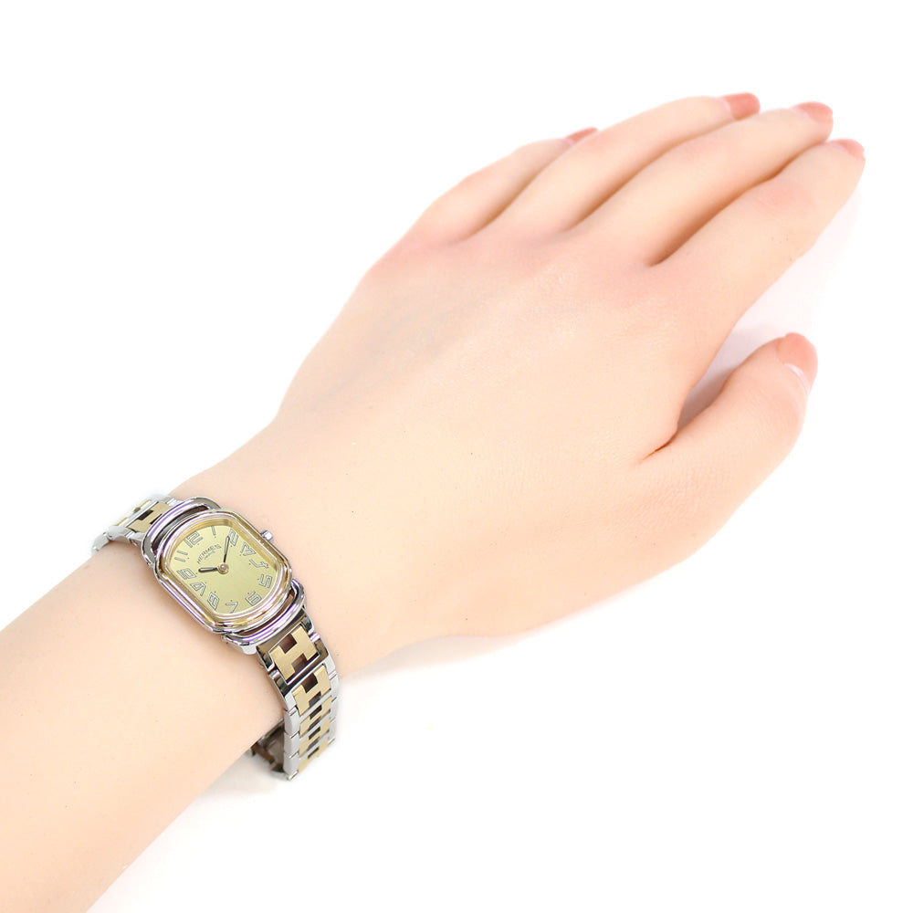 エルメス HERMES ラリー 腕時計 ステンレススチール腕回りのサイズは何センチですか