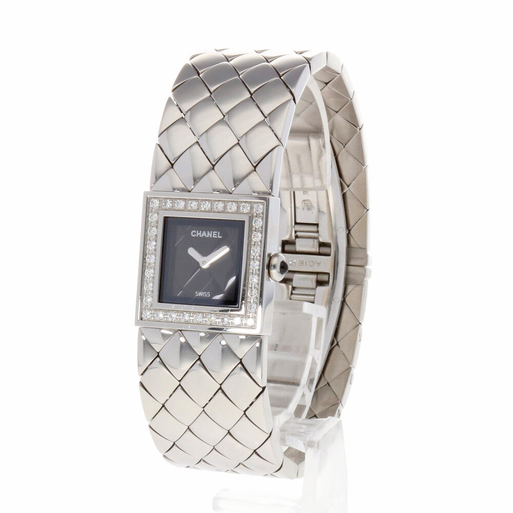 爆買い定番シャネル　レディース　腕時計　マトラッセSS　ブラック×シルバー　CK3299　クォーツ式　SY01-W72 マトラッセ