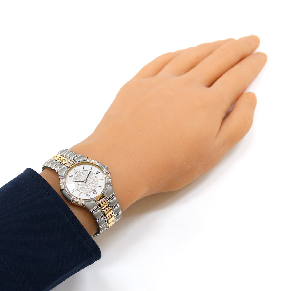 セイコー クレドール メンズ腕時計 7770-5140 ベゼルK18 稼働品