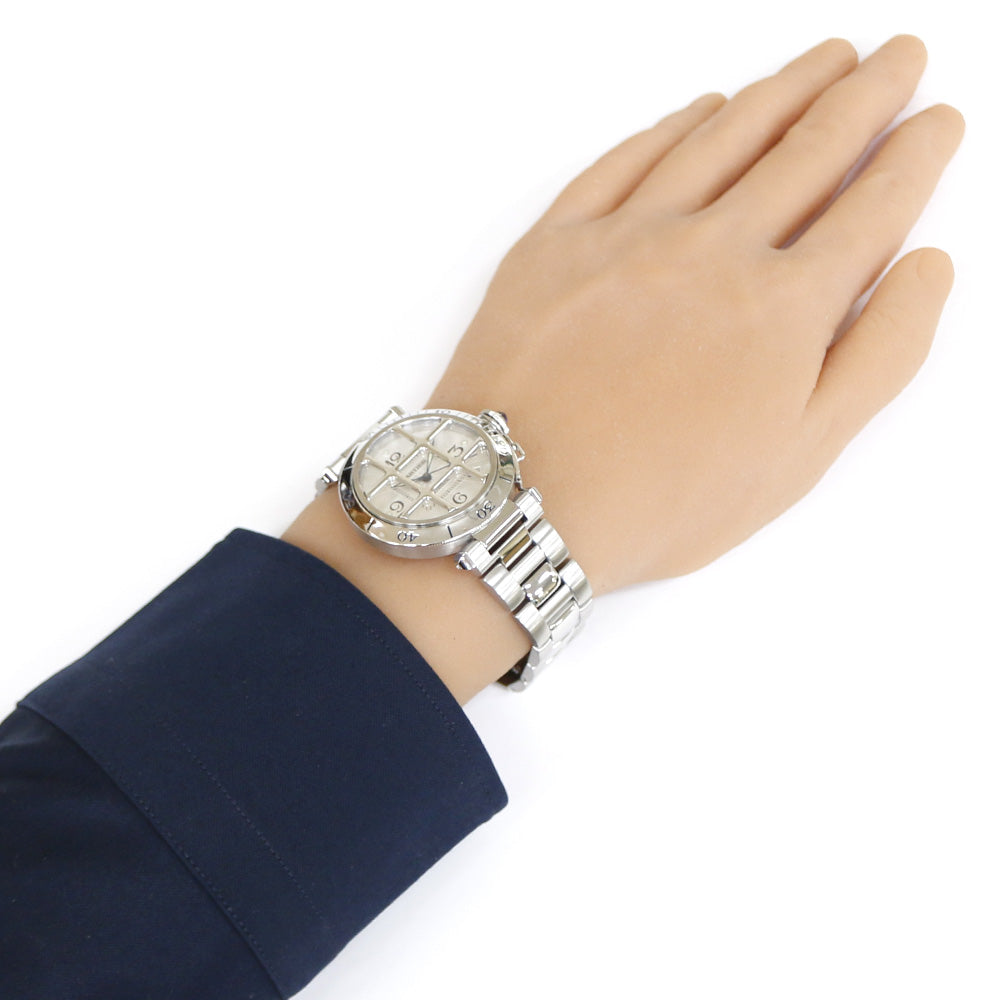 カルティエ パシャ グリット 腕時計 時計 ステンレススチール 自動巻き メンズ 1年保証 CARTIER