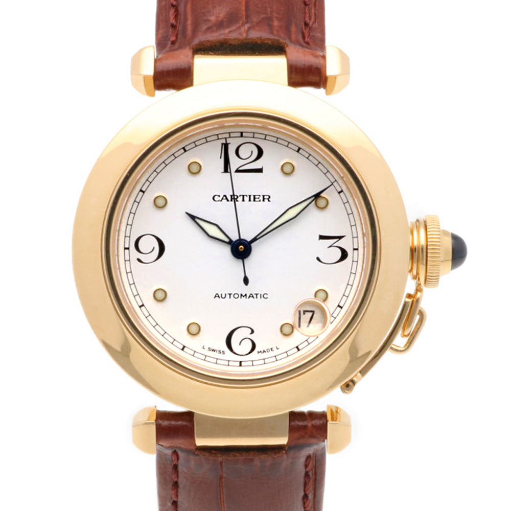 カルティエ CARTIER パシャ 腕時計 18金 K18イエローゴールド 1991 メンズ - ブランド腕時計