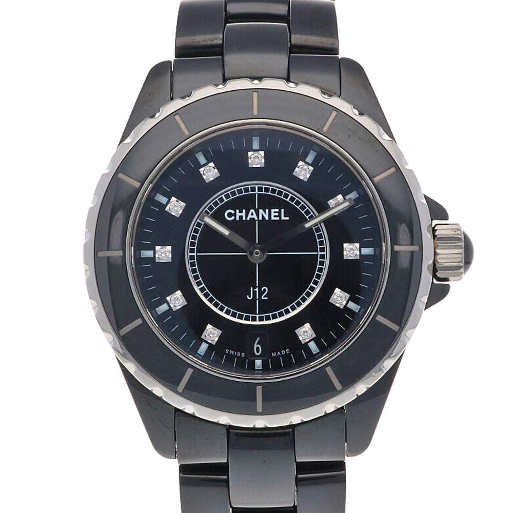 CHANEL シャネル J12 腕時計 セラミック H2124 クオーツ メンズ 1年 