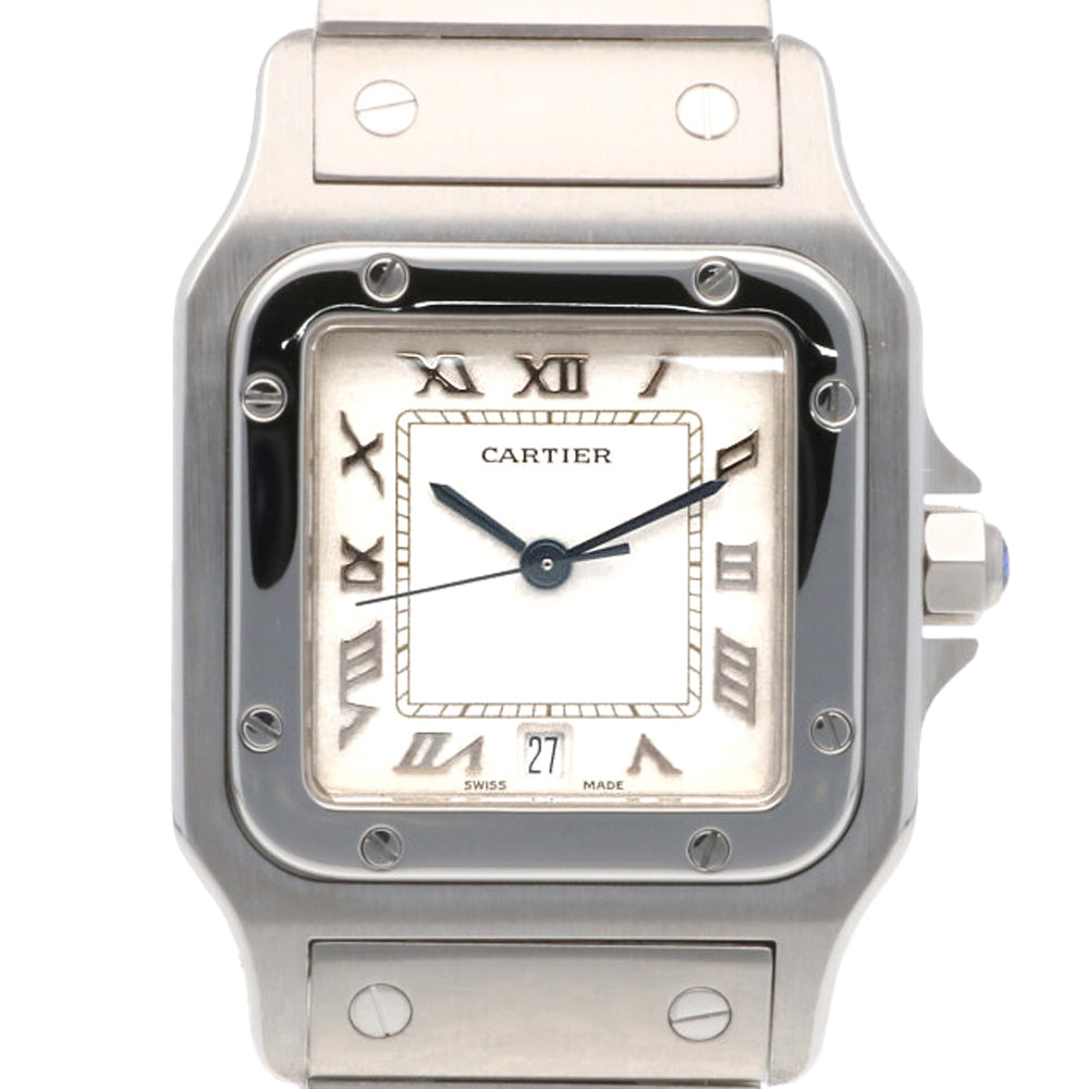 カルティエ CARTIER サントスガルベLM 腕時計 ステンレススチール 1564 W20025D6 ユニセックス 中古 【1年保証】