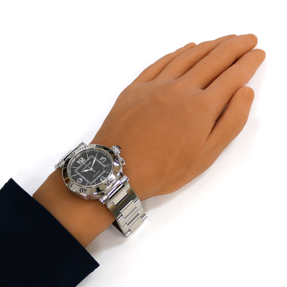 カルティエ CARTIER パシャ シータイマー 腕時計 ステンレススチール 2790 メンズ 中古 【1年保証】