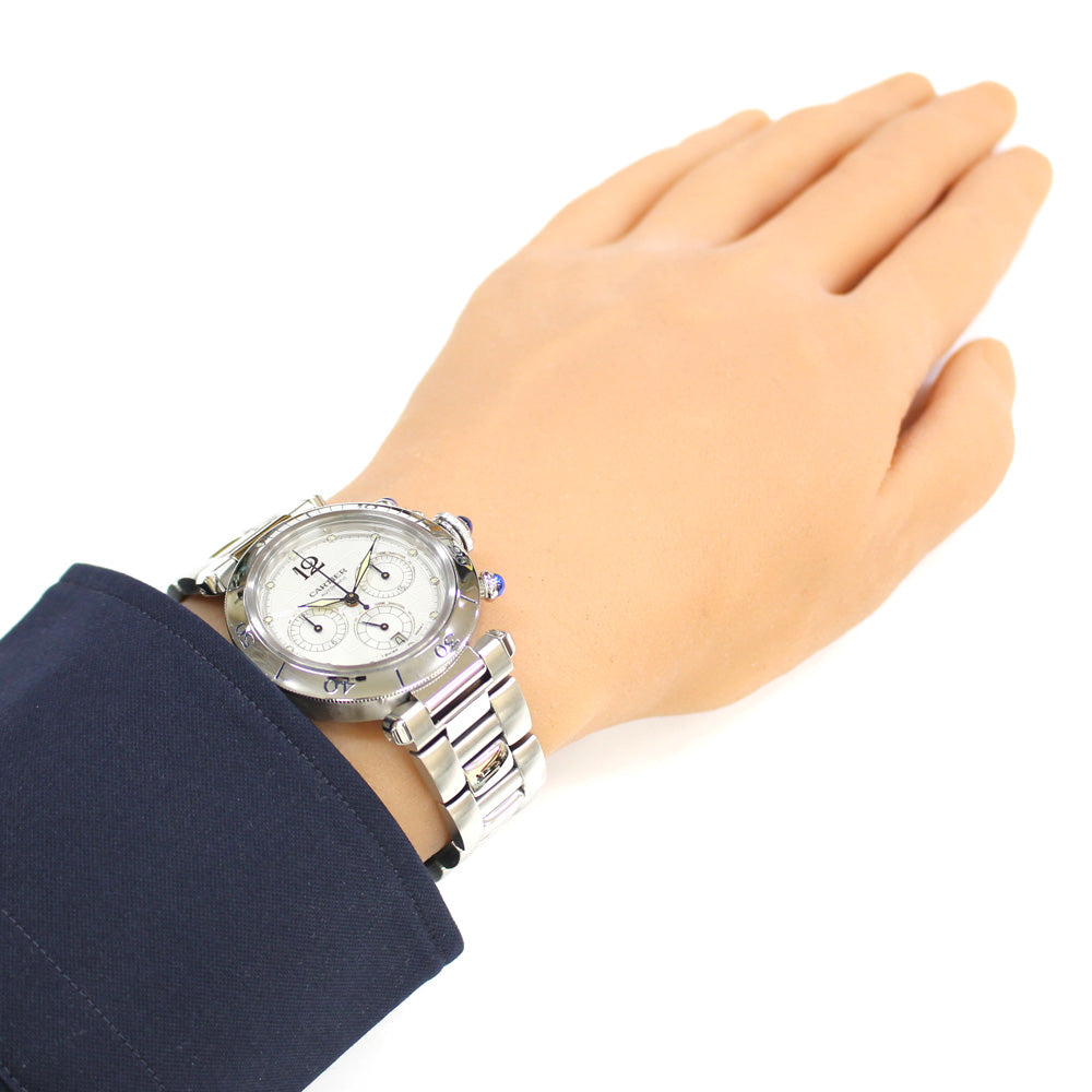 カルティエ CARTIER パシャC クロノグラフ 腕時計 ステンレススチール W31030H3 メンズ 中古 【1年保証】 –  【公式】リサイクルキング オンラインショップ