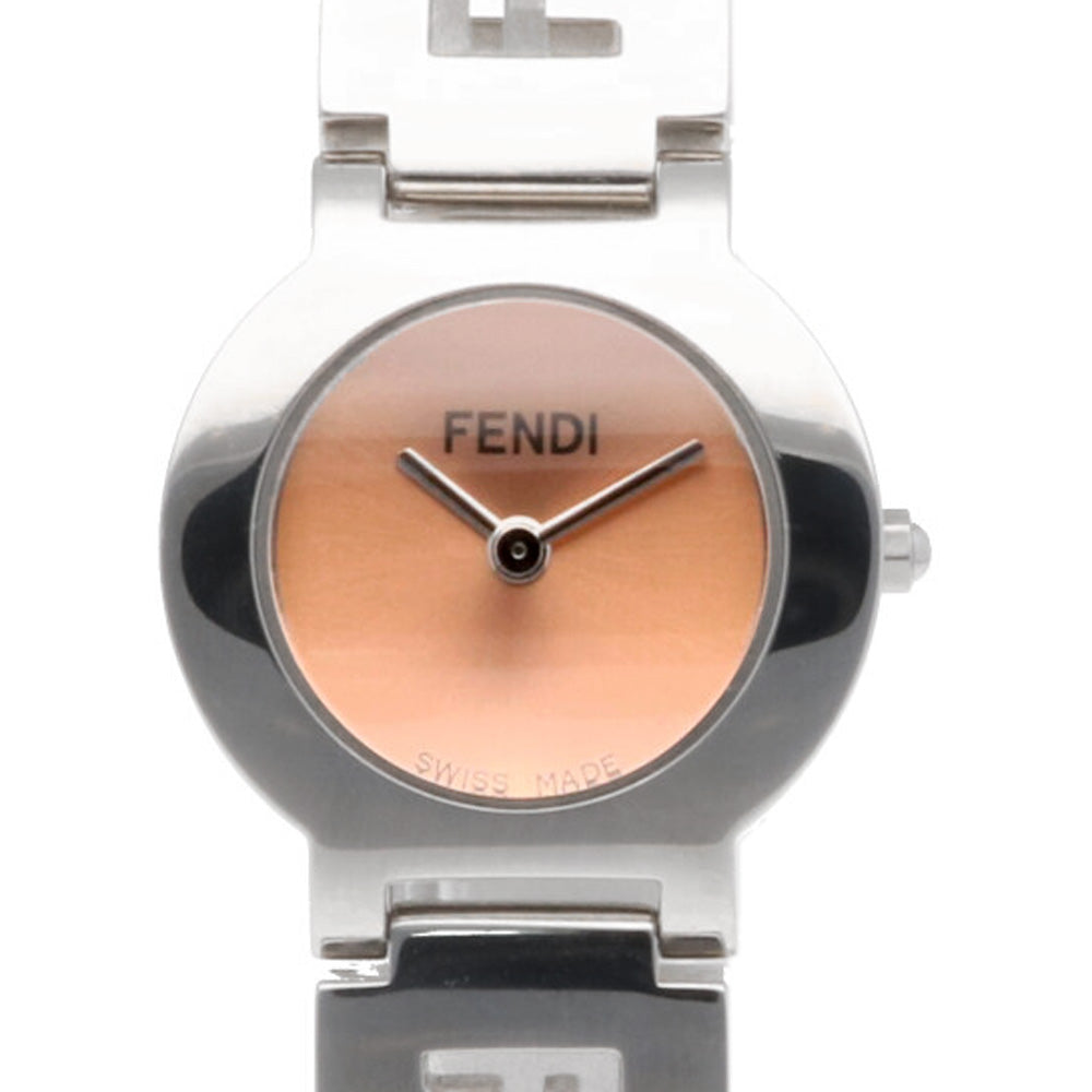 電池切れ FENDI フェンディ 3050L ステンレス 腕時計 ピンク系文字盤