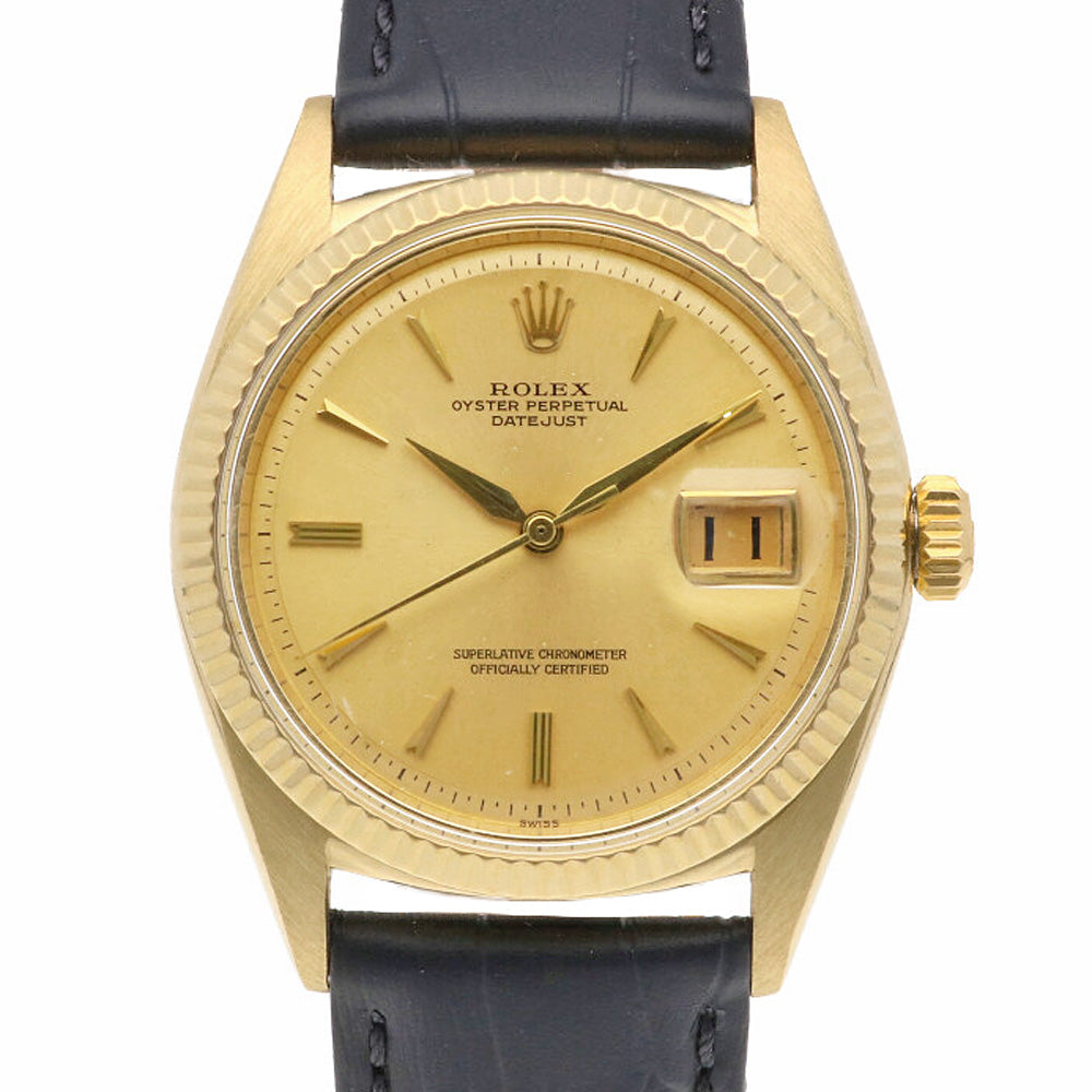 ロレックス ROLEX デイトジャスト オイスターパーペチュアル 腕時計 K14イエローゴールド 1601 メンズ 中古 – 【公式】リサイクルキング  オンラインショップ