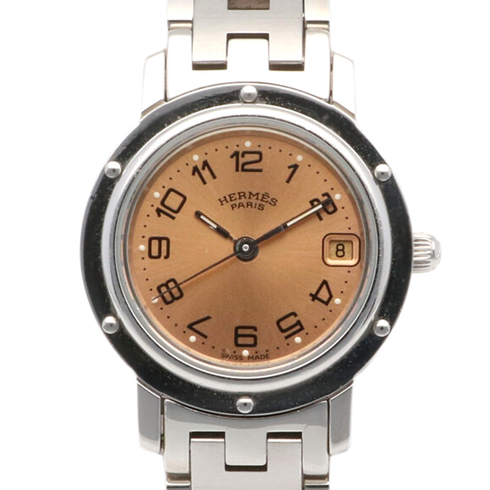 HERMES エルメス クリッパー 腕時計 ステンレススチール CL4.210