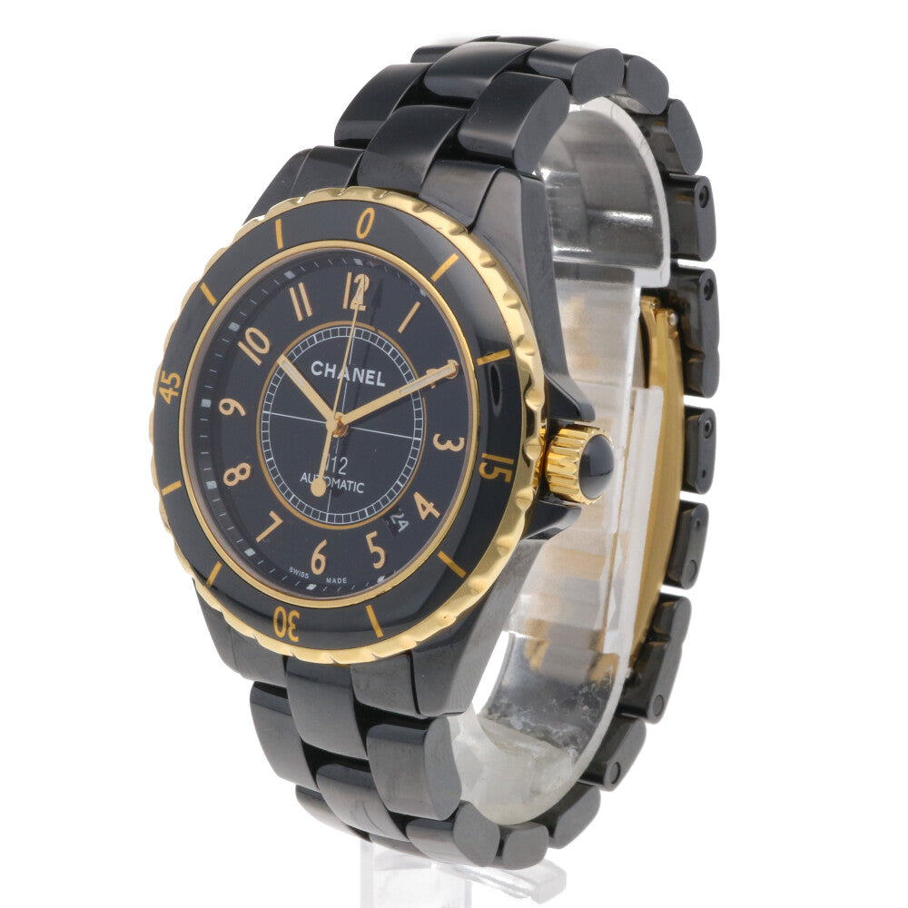 中古】 シャネル CHANEL J12 キャリバー3125 K18YG 腕時計