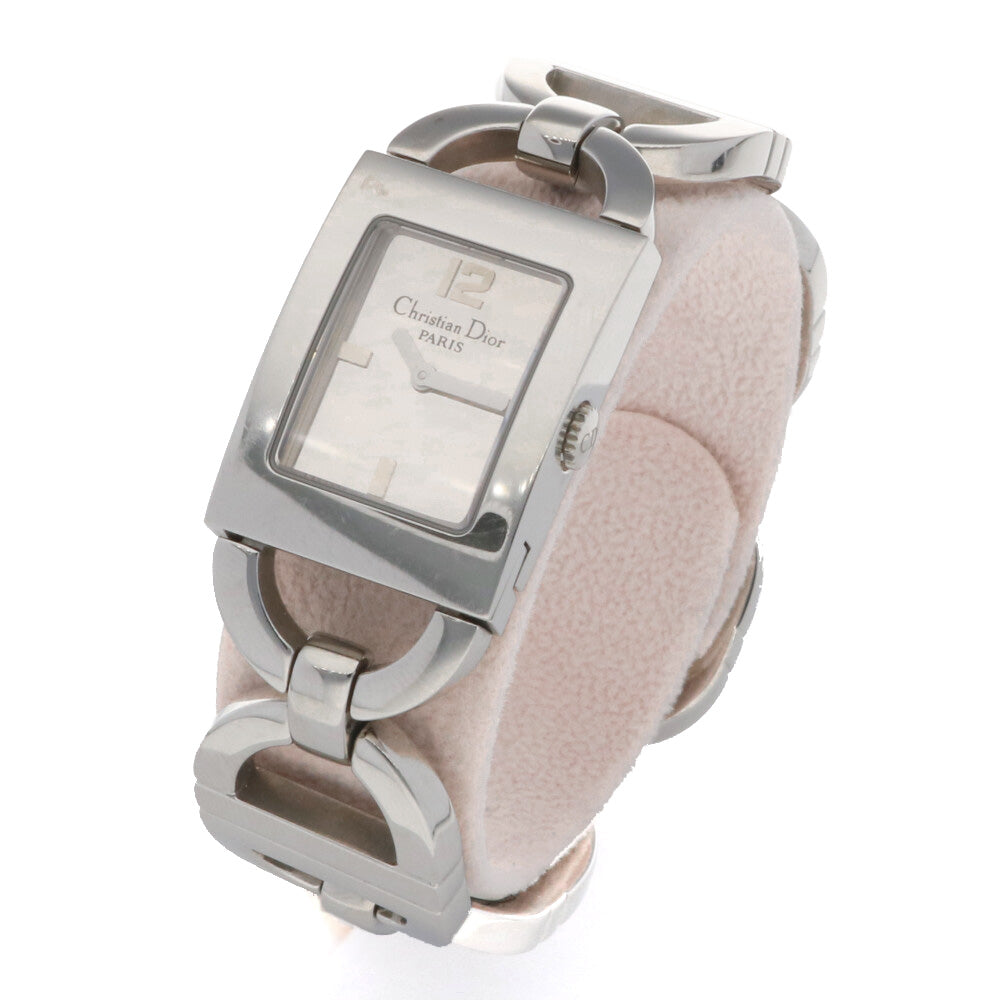 【中古】 クリスチャンディオール Christian Dior SS 腕時計 ブレスレット バングル マリス ステンレススチール D78-109  シルバー レディース【SH】【BIM】