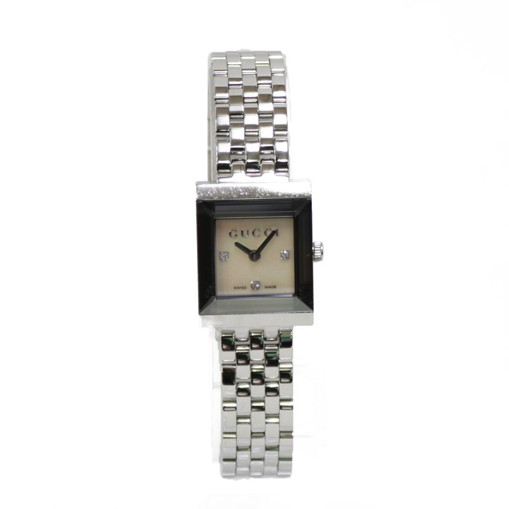 ほぼ未使用GUCCI グッチ 腕時計 シルバー ステンレス GUCCI 【並行輸入品】グッチ 腕時計 レディース Gタイムレス 28MM