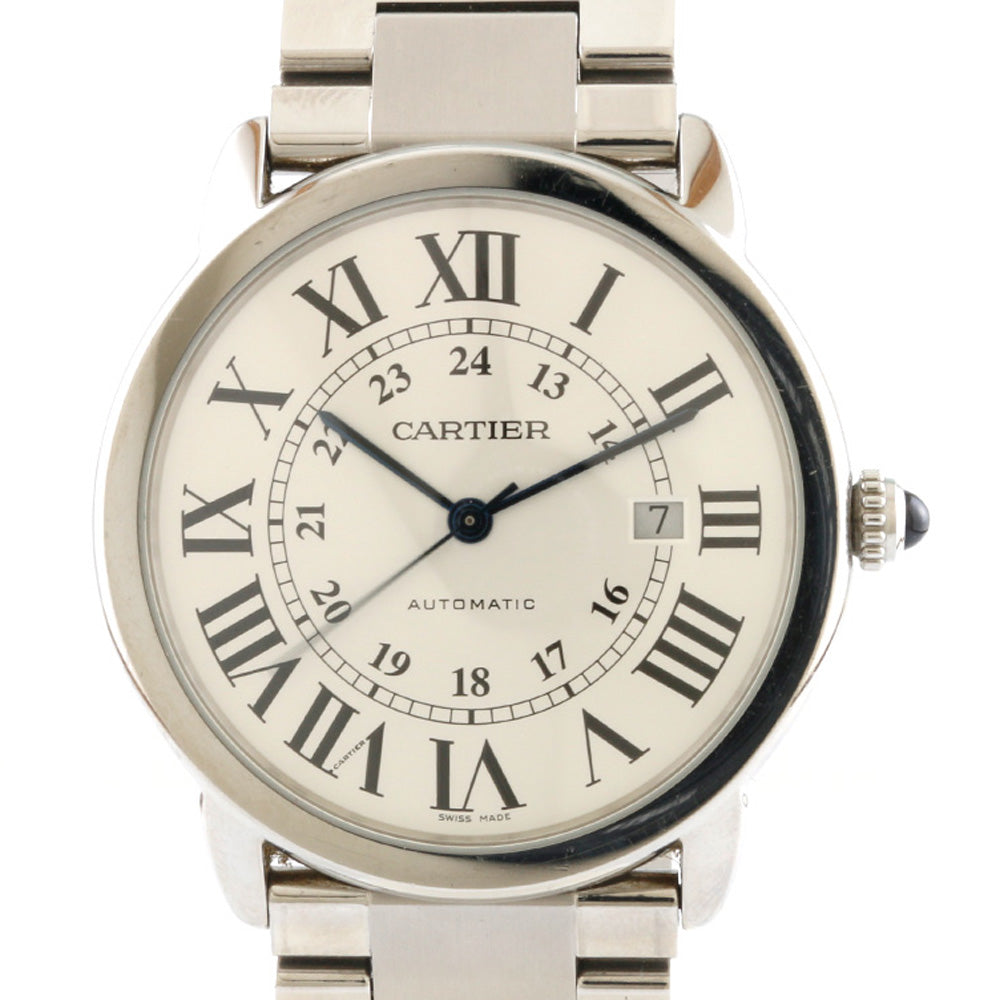 カルティエ CARTIER ロンドソロ XL 腕時計 ステンレススチール メンズ