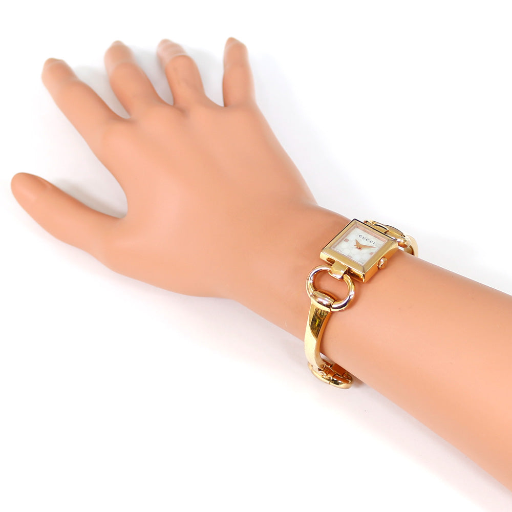 中古】 グッチ GUCCI SS 腕時計 GG バングル YA120159