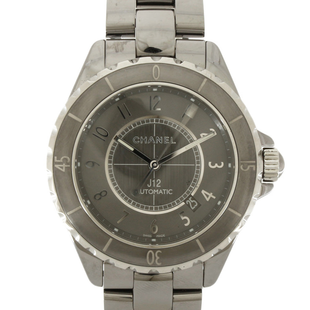 【中古】 シャネル CHANEL 腕時計 J12 クロマティック チタン セラミック H2934 グレー メンズ【SH】【BIM】