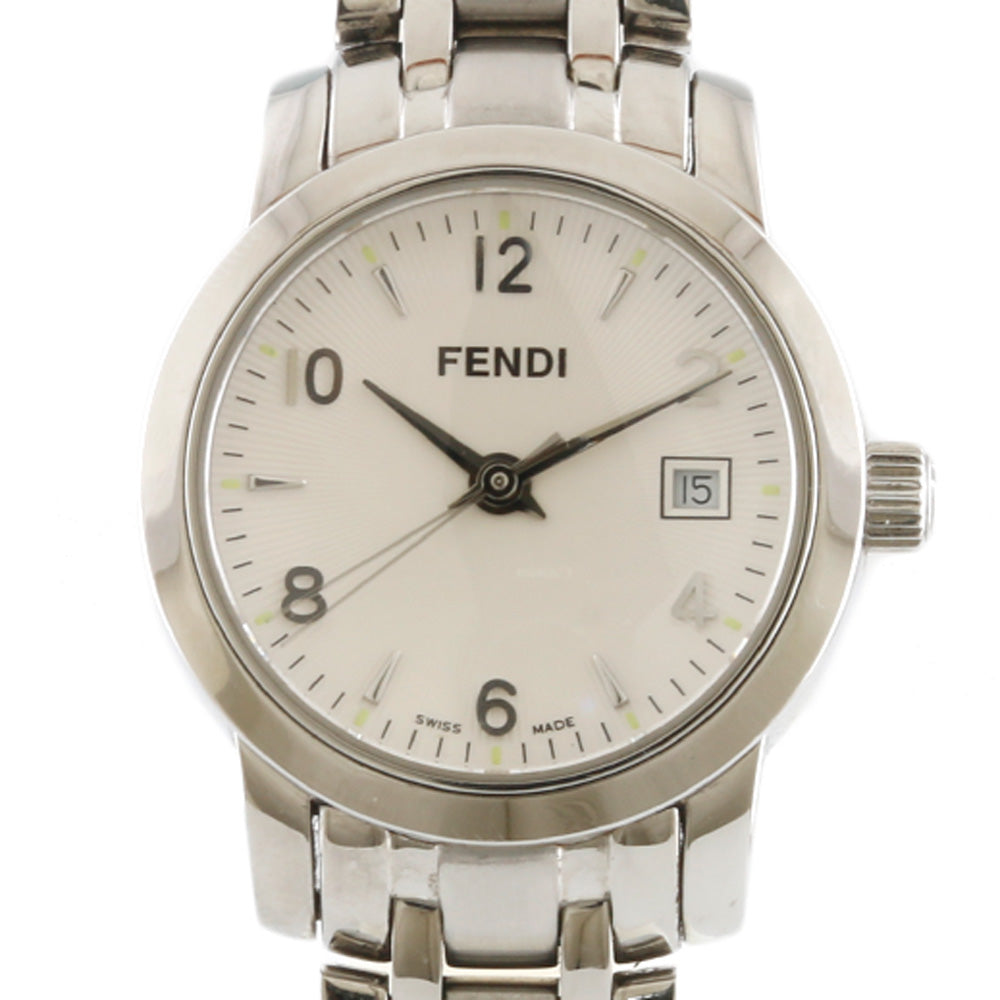 FENDI フェンディ クラシコ 腕時計 ステンレススチール 2100L クオーツ レディース 1年保証 中古