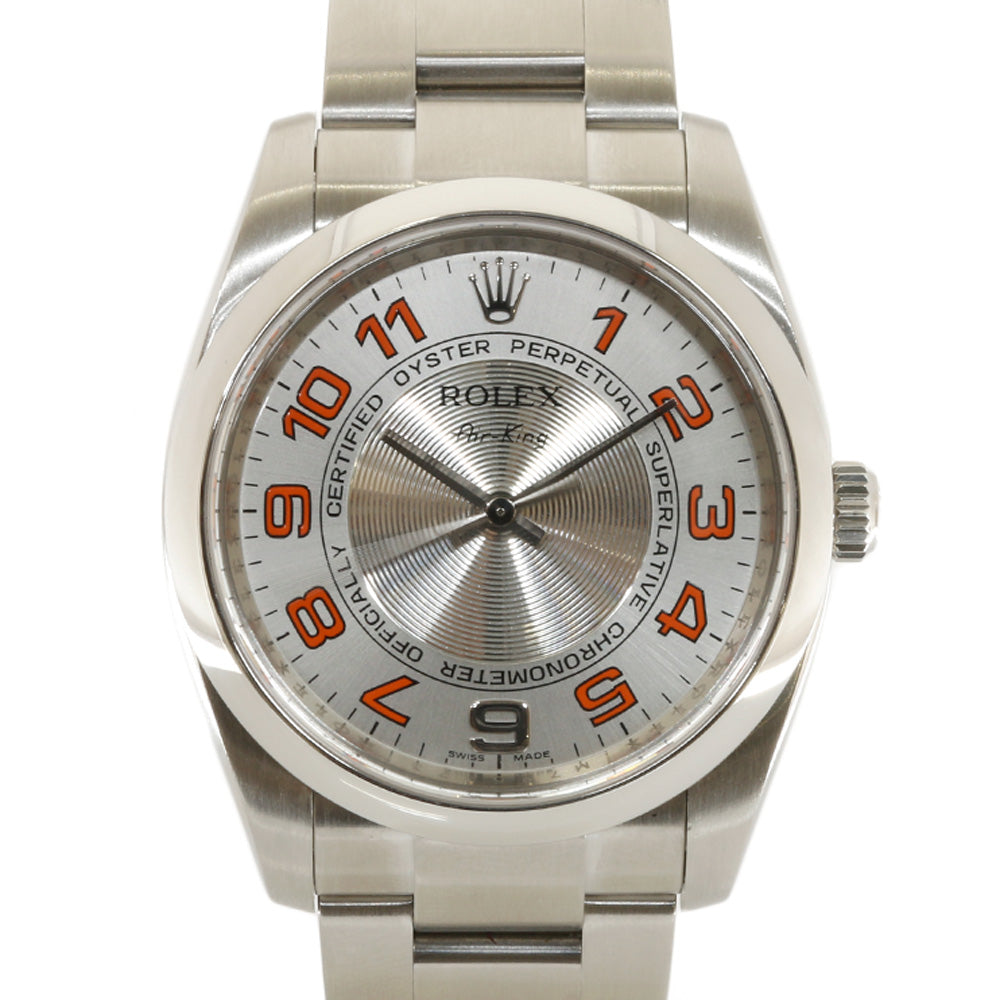 ロレックス エアキング M番 114200 ROLEX 腕時計 シルバーコンセントリック文字盤