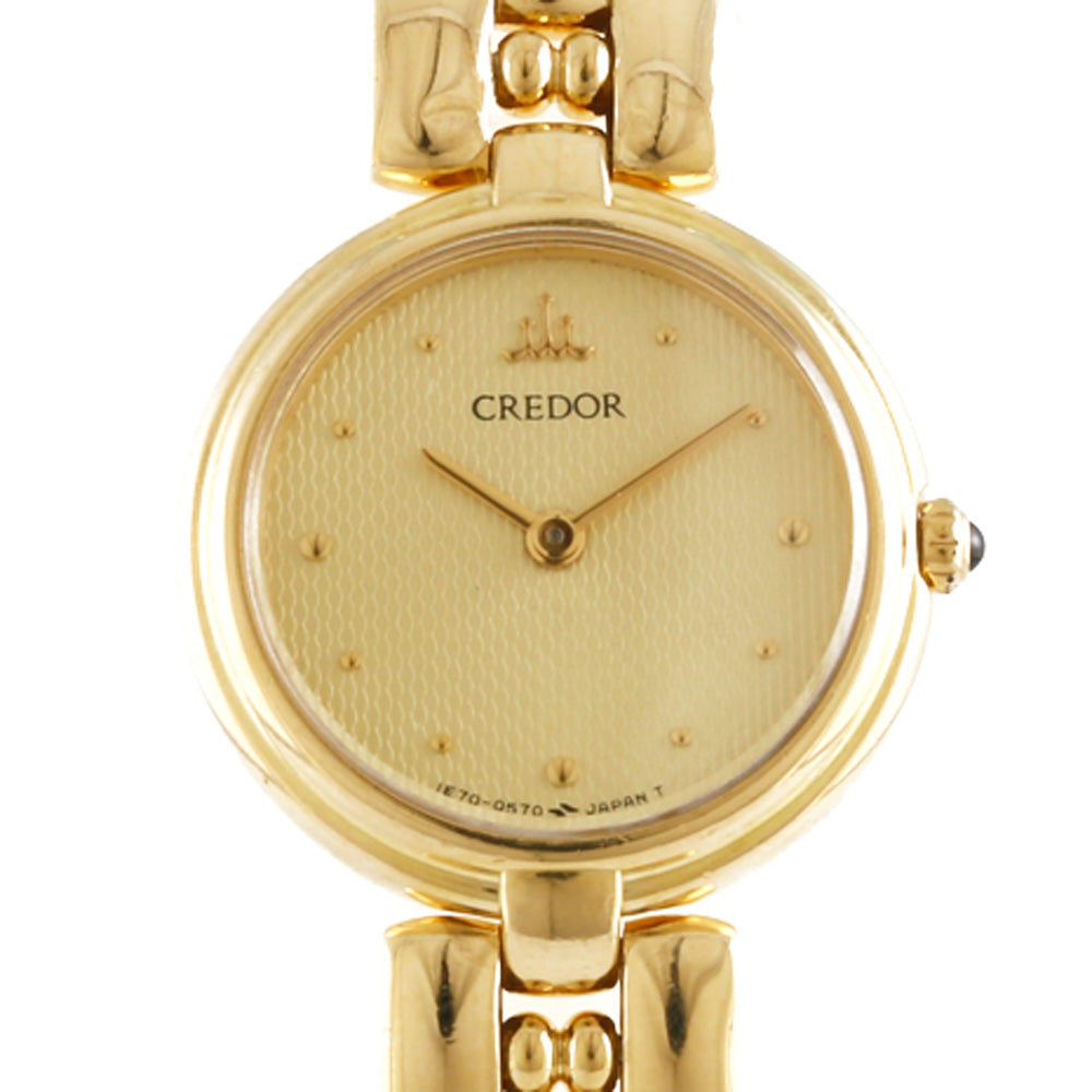 246【美品】SEIKO CREDOR クレドール時計　レディース腕時計　18K