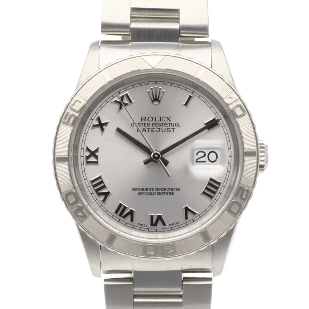 【中古】 ロレックス ROLEX SS K18WG 腕時計 Y番 2002年式 オイスターパーペチュアル デイトジャスト サンダーバード  ステンレススチール K18ホワイトゴールド 16264 シルバー メンズ【SH】【BIM】