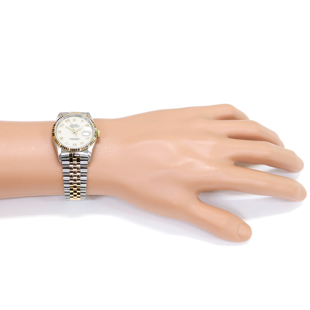 ロレックス ROLEX デイトジャスト オイスターパーペチュアル 腕時計 時計 ステンレススチール 16233 自動巻き メンズ 1年保証
