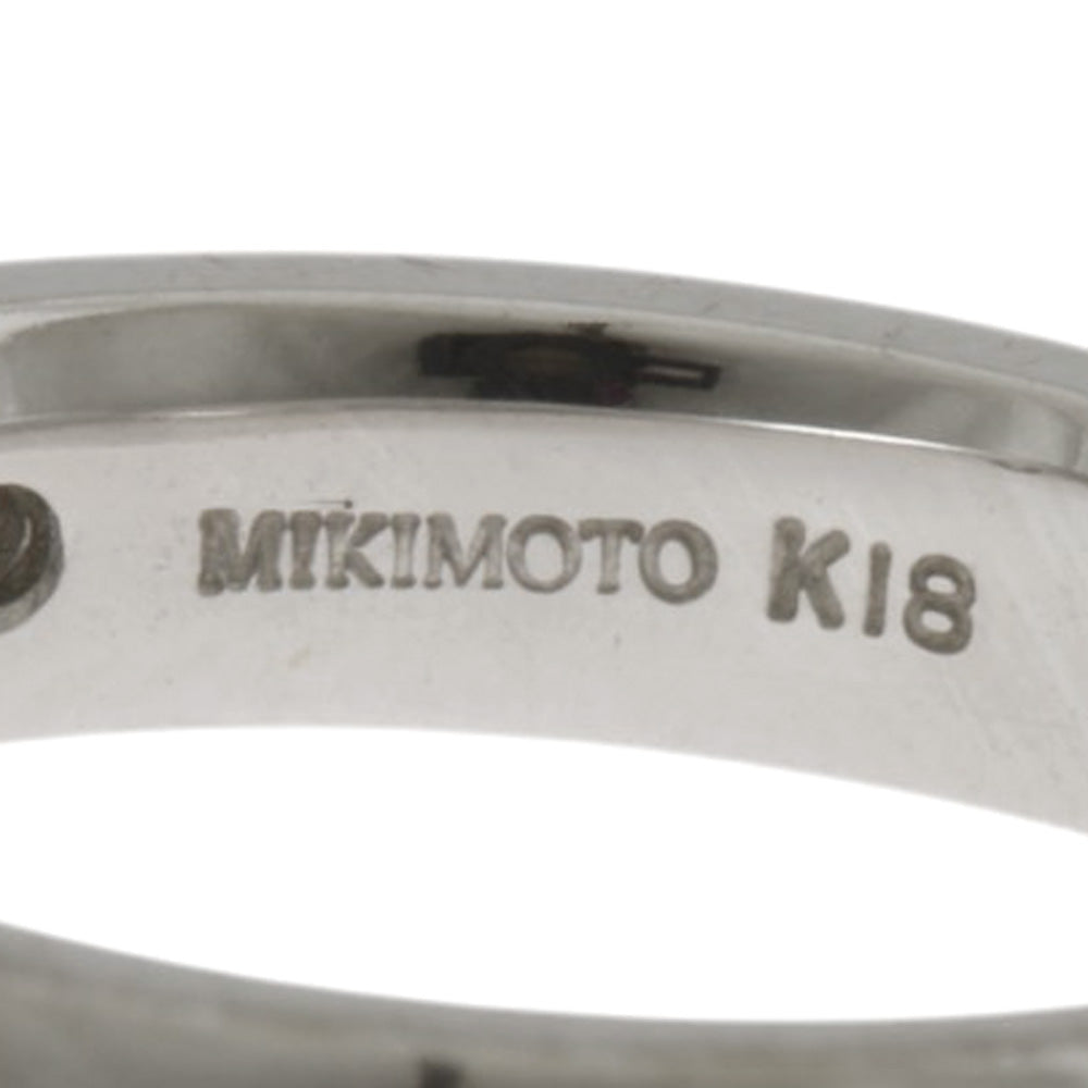 MIKIMOTO ミキモト リング 指輪 9号 18金 K18ホワイトゴールド