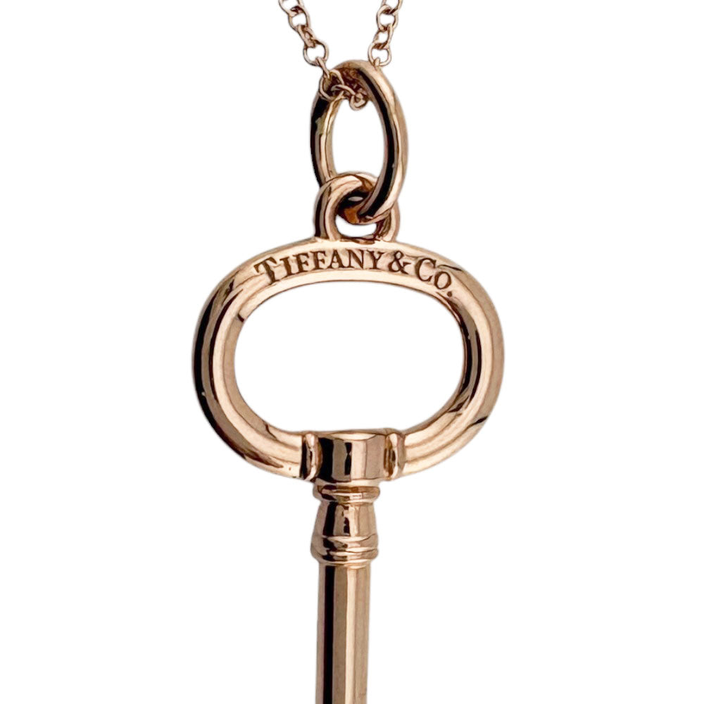 TIFFANY&Co. ティファニー オーバルキー ネックレス 18金 K18ピンク