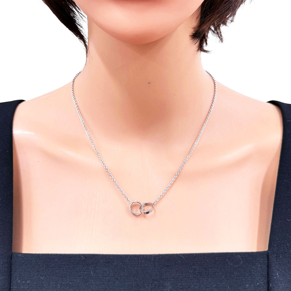 CARTIER Baby Love Necklace 18K K18 White Gold Women's Used
