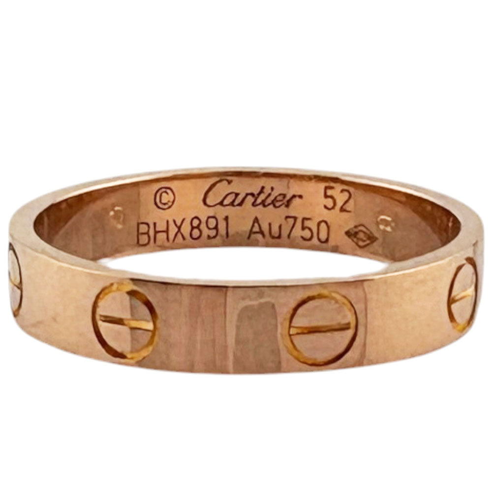 CARTIER カルティエ ミニラブ リング 指輪 11.5号 18金 K18ピンク