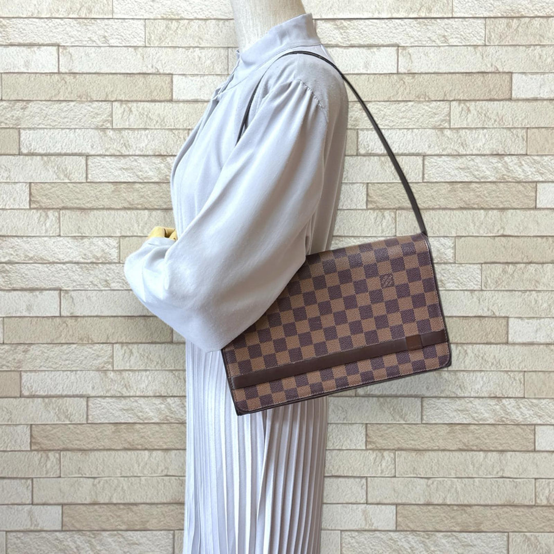 ルイ・ヴィトン ショルダーバッグ トライベッカ ロン ダミエエベヌ LOUIS VUITTON ルイヴィトン トライベッカ ロン ダミエ