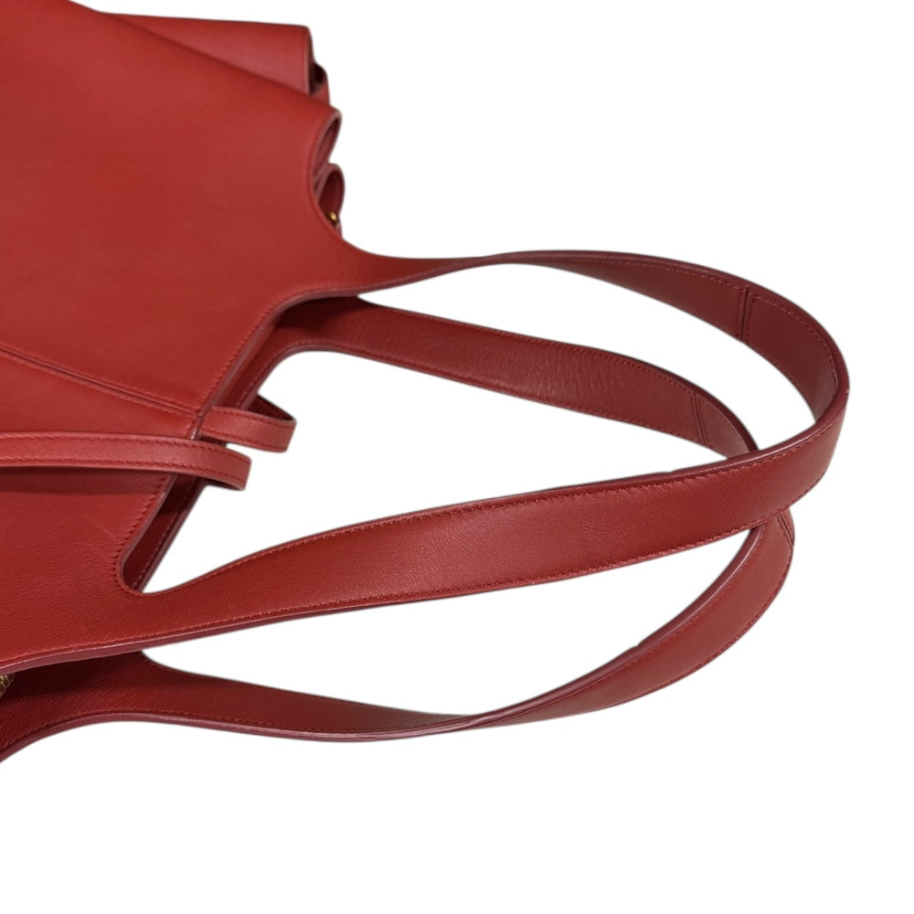 CELINE セリーヌ トライフォード ミディアム トートバッグ レザー