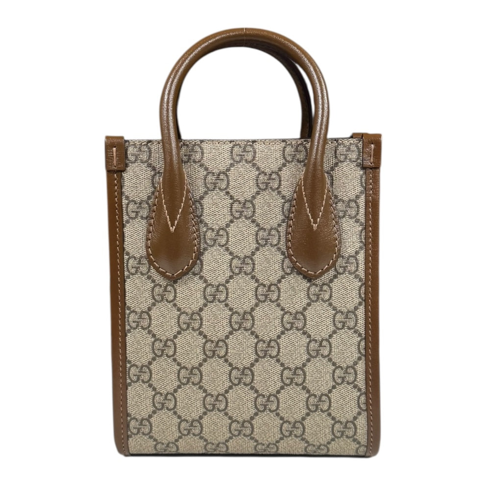 GUCCI ショルダーバッグ GGスプリーム インターロッキング ブラウン GUCCI グッチ インターロッキング GGスプリーム ショルダー