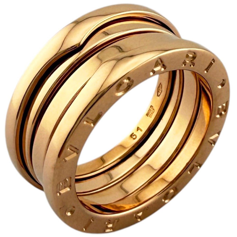 指輪・リング BVLGARI BVLGARI ブルガリ ビーゼロワン 3バンドリング リング 指輪 10.5号 18