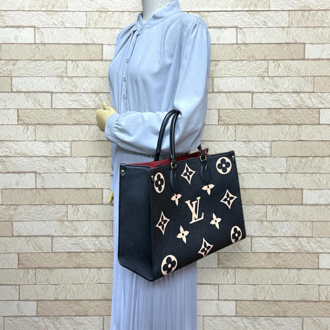 LOUIS VUITTON ルイヴィトン オンザゴーMM モノグラムバイカラー