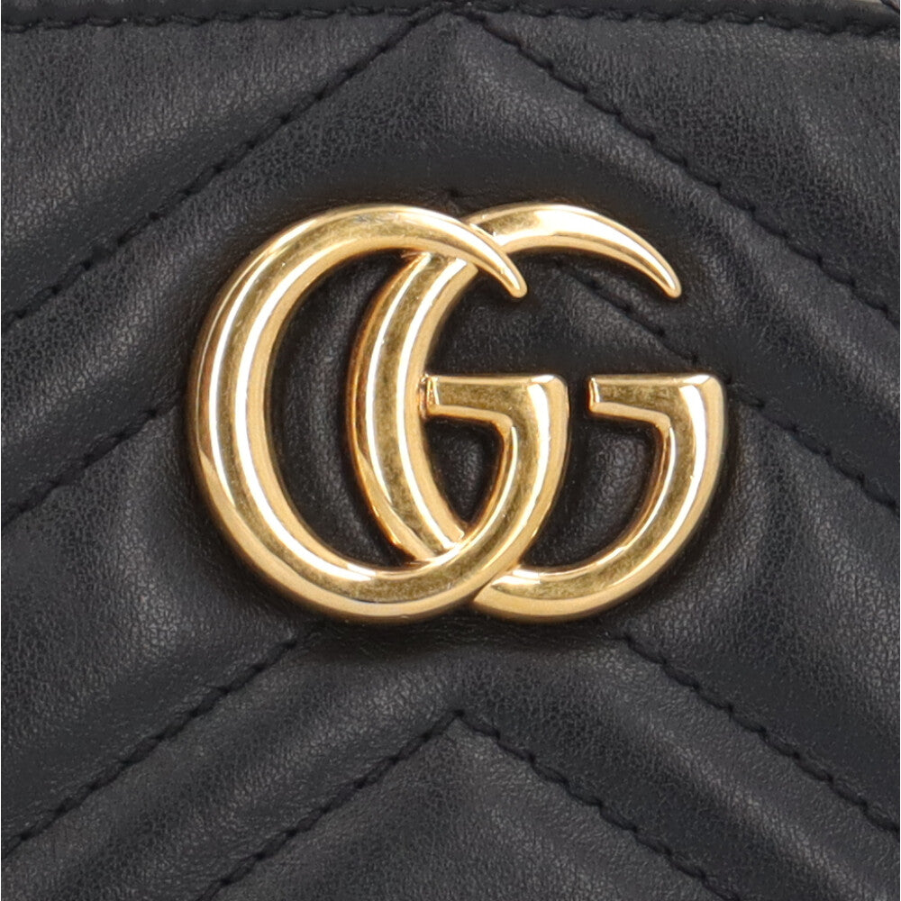 GUCCI グッチ コスメティックケース GGマーモント ポーチ レザー 