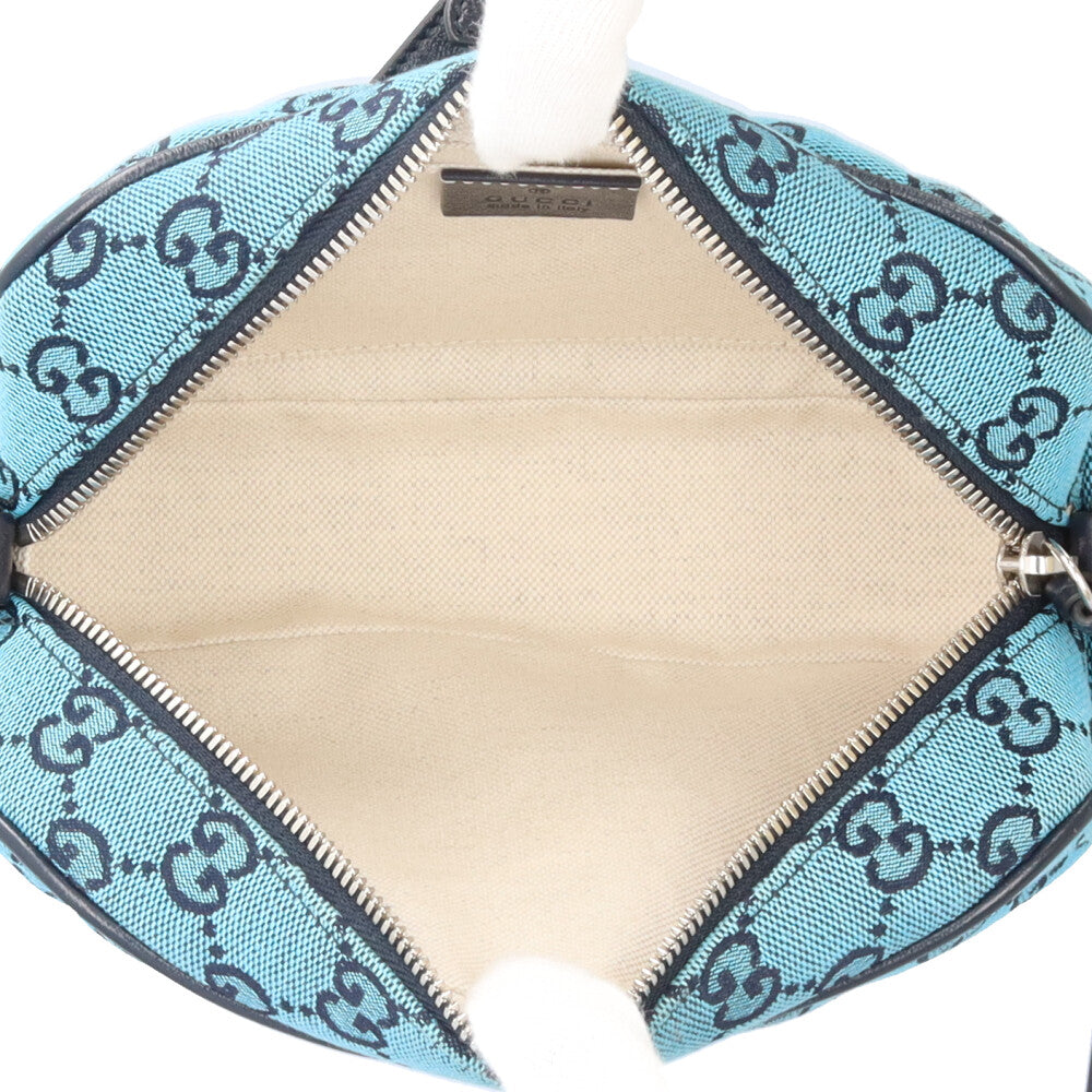 グッチ キルティングチェーンショルダー GGマーモント ショルダーバッグ キャンバス 447632 ブルー レディース GUCCI  中古 R&Kリサイクルキング GUCCI グッチ キルティングチェーンショルダー GGマーモント