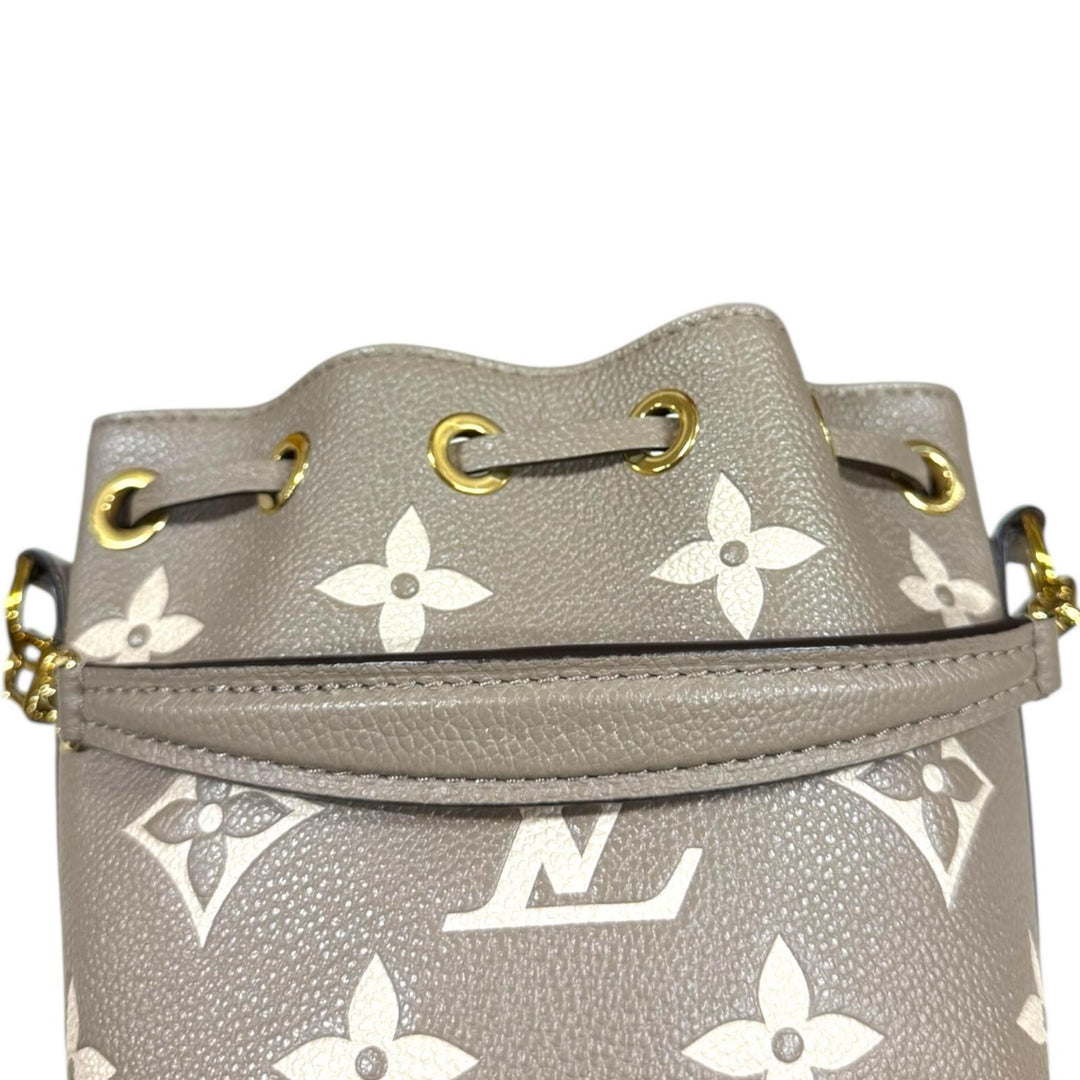 未使用　ルイヴィトン　モノグラム　アンプラント　バイカラー　ナノ　ノエ LOUIS VUITTON ルイヴィトン ナノ・ノエ バイカラーモノグラムアン