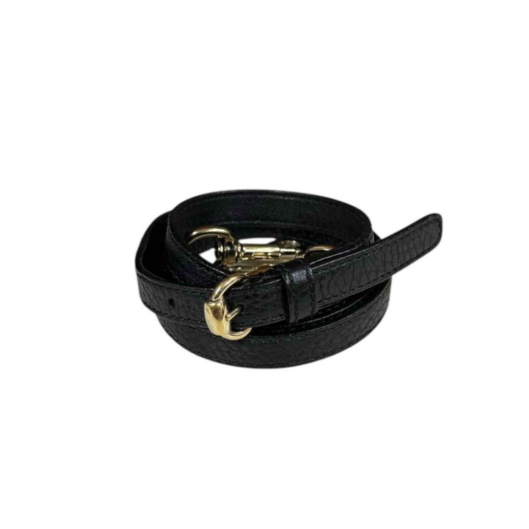 GUCCI グッチ ソーホー ショルダーバッグ レザー ブラック レディース