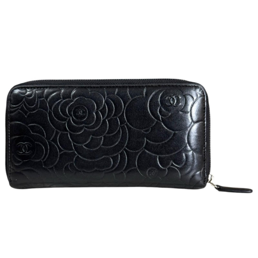CHANEL シャネル カメリア 長財布 レザー レディース 中古 – 【公式