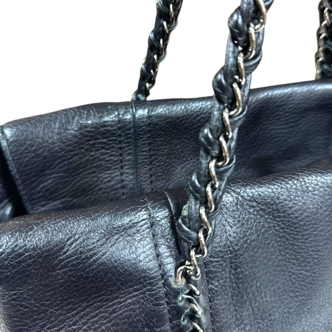 CHANEL シャネル ラグジュアリー トートバッグ レザー ブラック