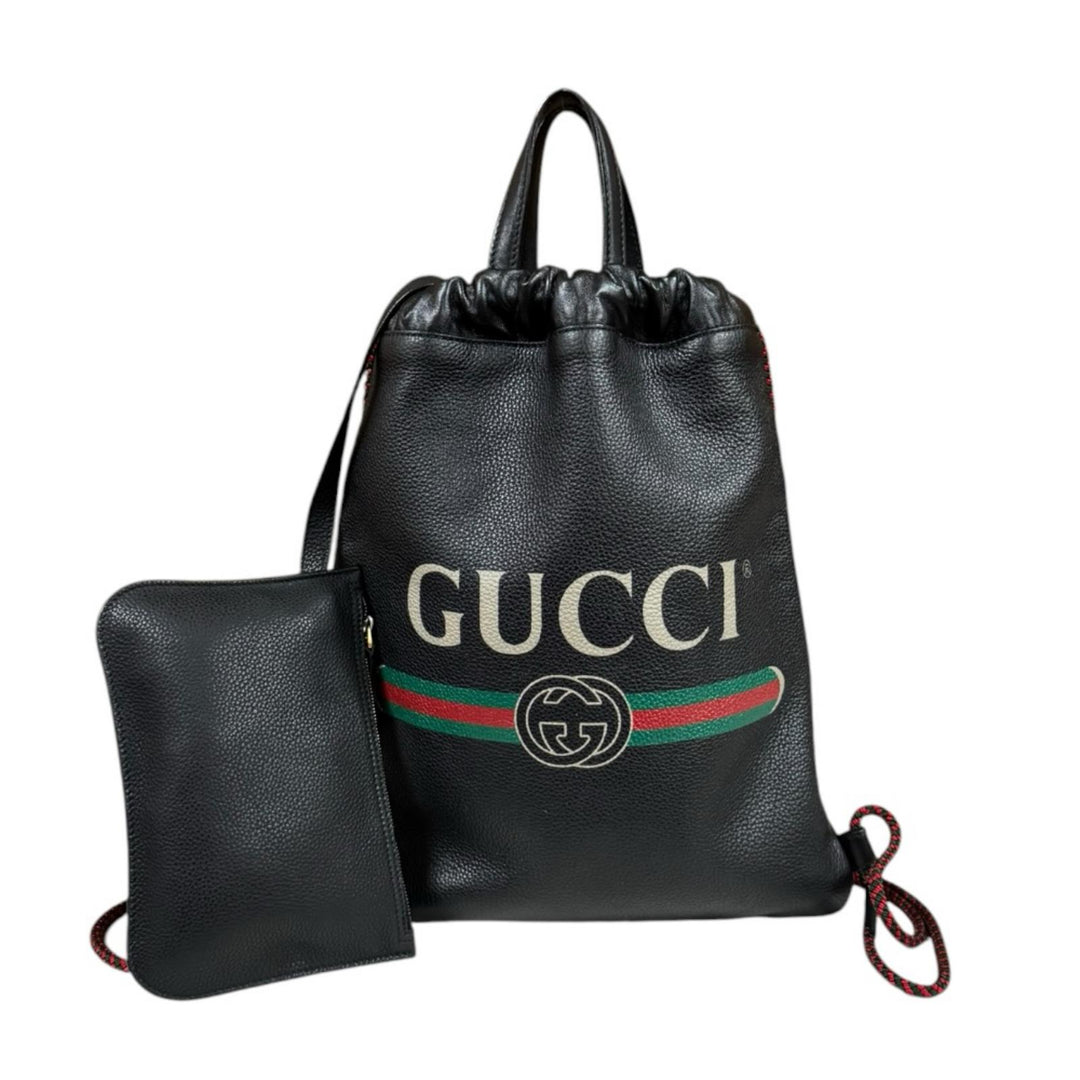 GUCCI グッチ ドローストリング リュック リュック・デイパック レザー