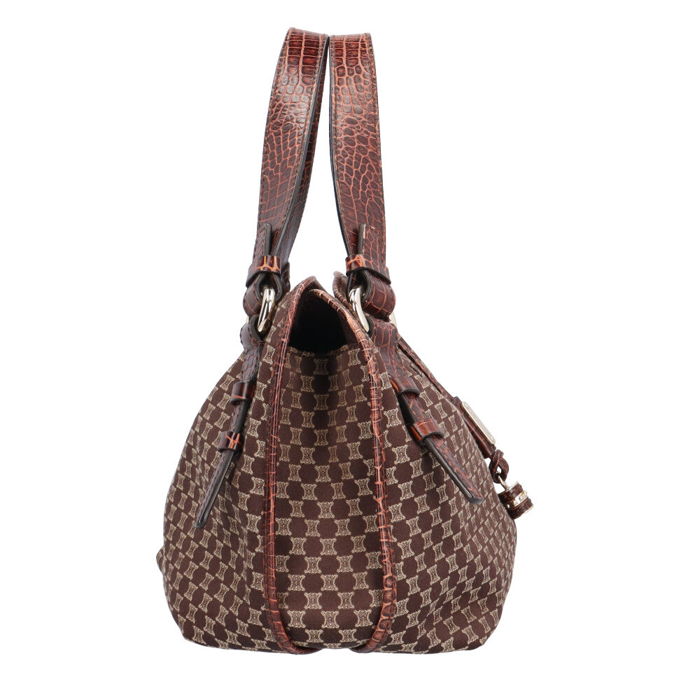 美品 CELINE セリーヌ Cマカダム ビタースウィート ビタースイートバッグ CELINE セリーヌ ビタースウィート マカダム トートバッグ キャンバス