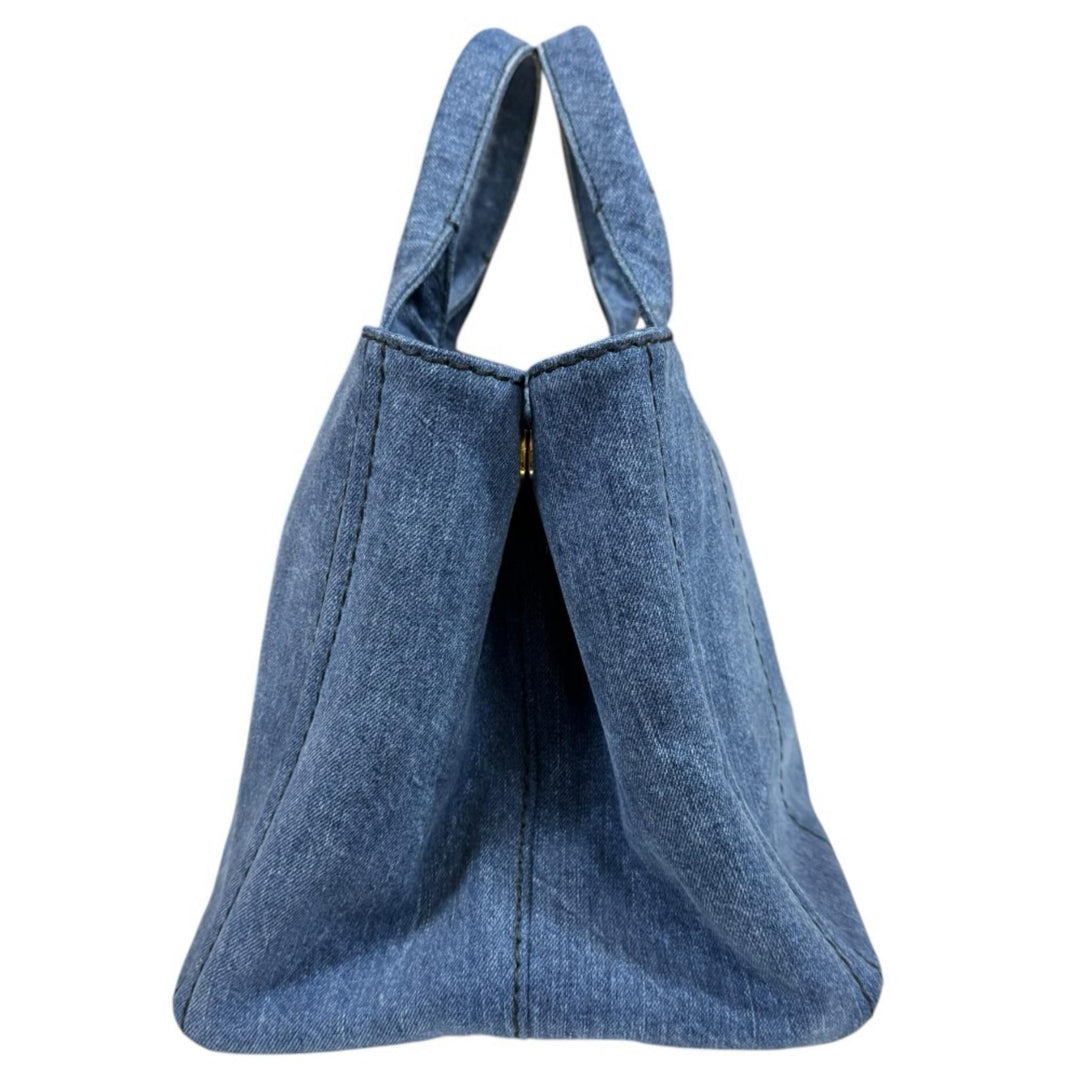 PRADA プラダ カナパM デニム トートバッグ ハンドバッグの通販