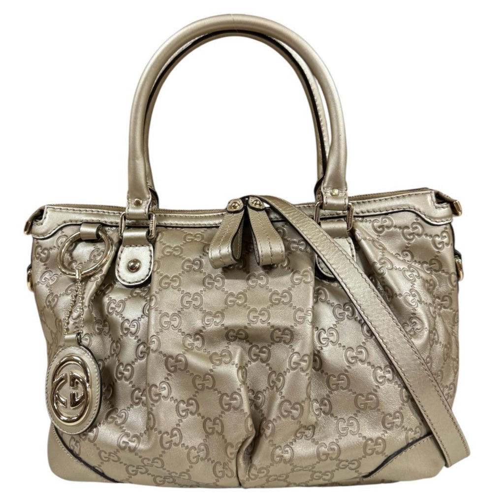 GUCCI グッチ スーキー グッチシマ ショルダーバッグ シマレザー