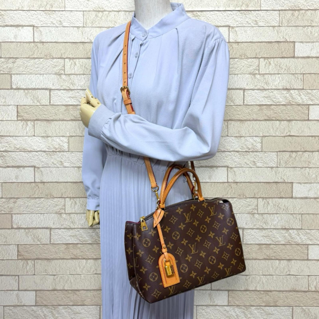 【極美品】ヴィトン ミュール ヒールモノグラム オープントゥ ゴールド金具 LOUIS VUITTON ルイヴィトン プティパレPM モノグラム ショルダー