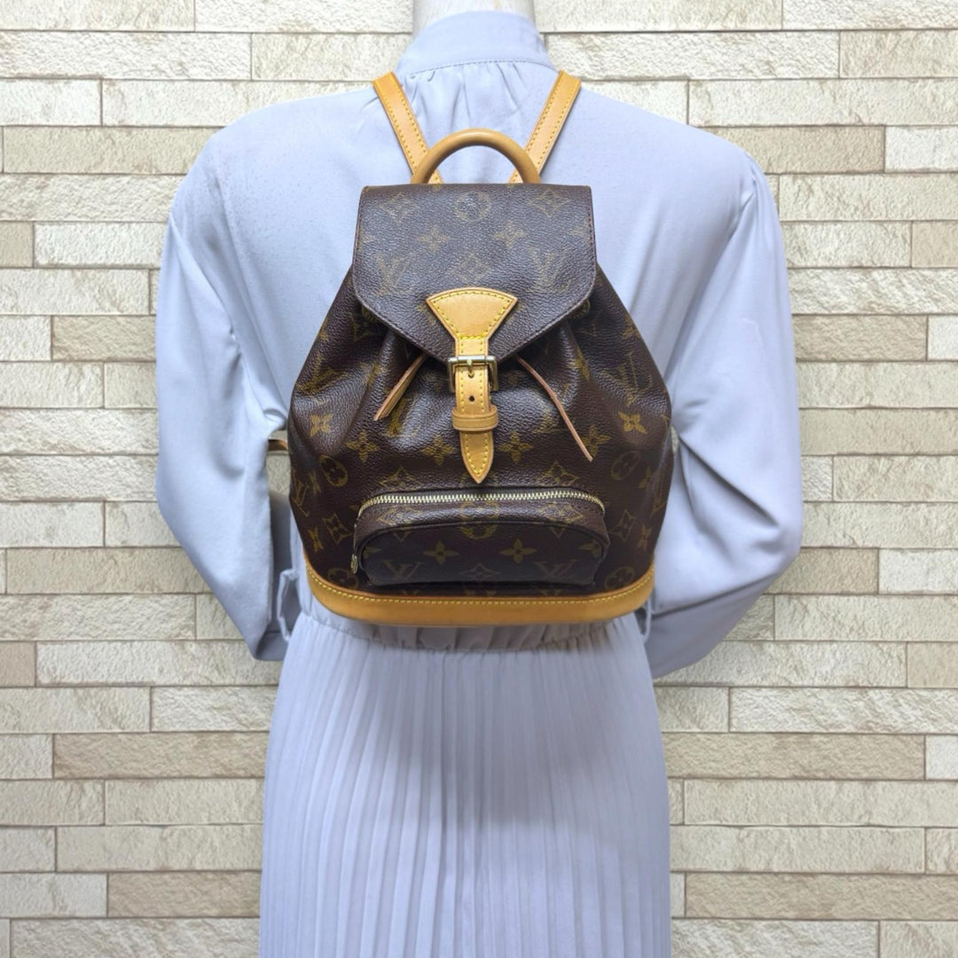 LOUIS VUITTON ルイヴィトン ミニモンスリ モノグラム リュック