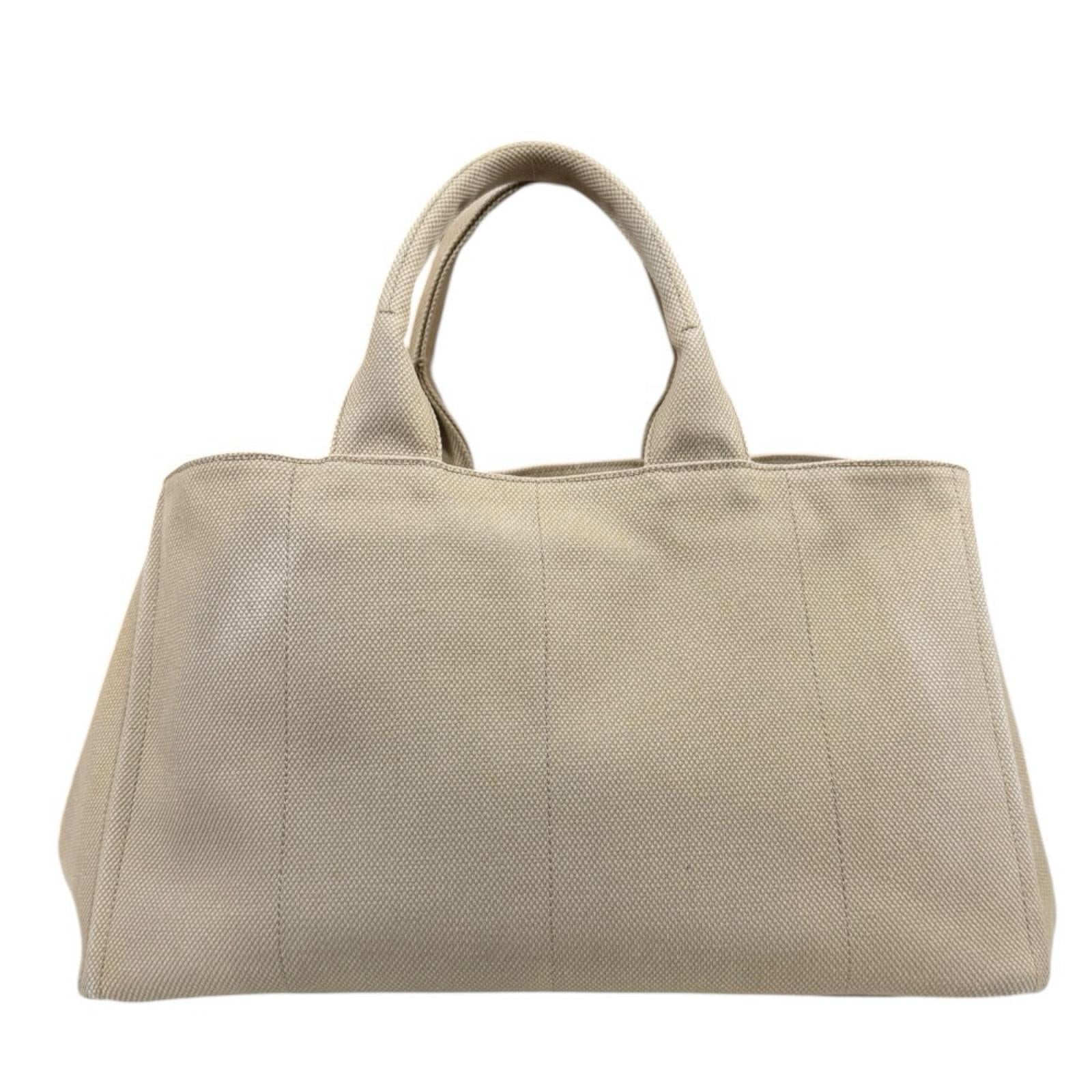 PRADA カナパ　ベージュ キャンバス ハンドバッグ PRADA プラダ カナパトートL ハンドバッグ キャンバス ベージュ