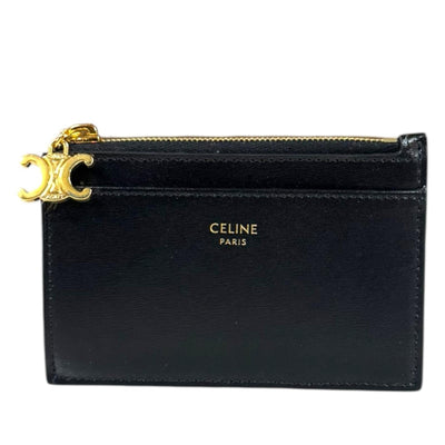 CELINE セリーヌ ジップ付カードフォルダー カードケース レザー
